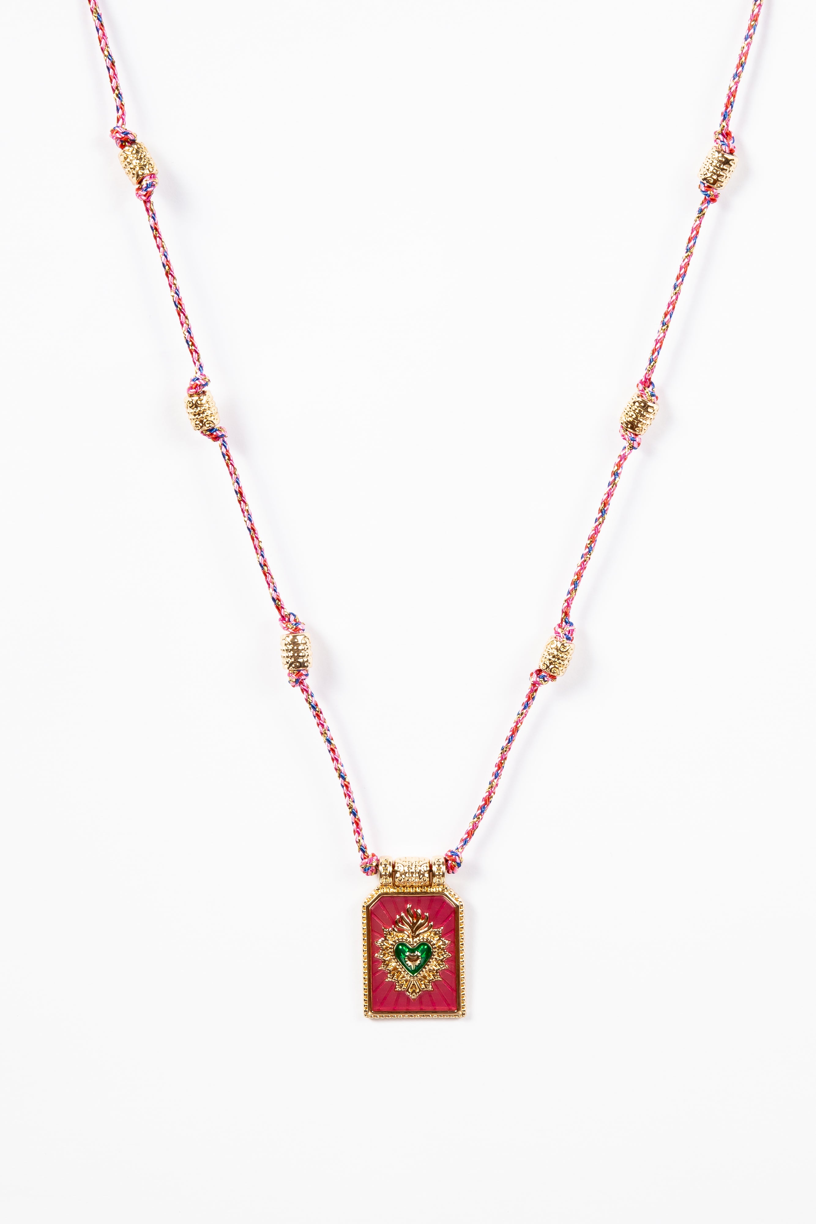 Collar Cord Jewel Heart