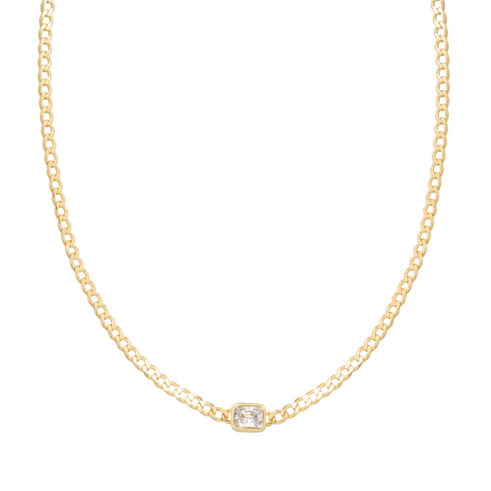 Collar Cuban Uni Square Choker