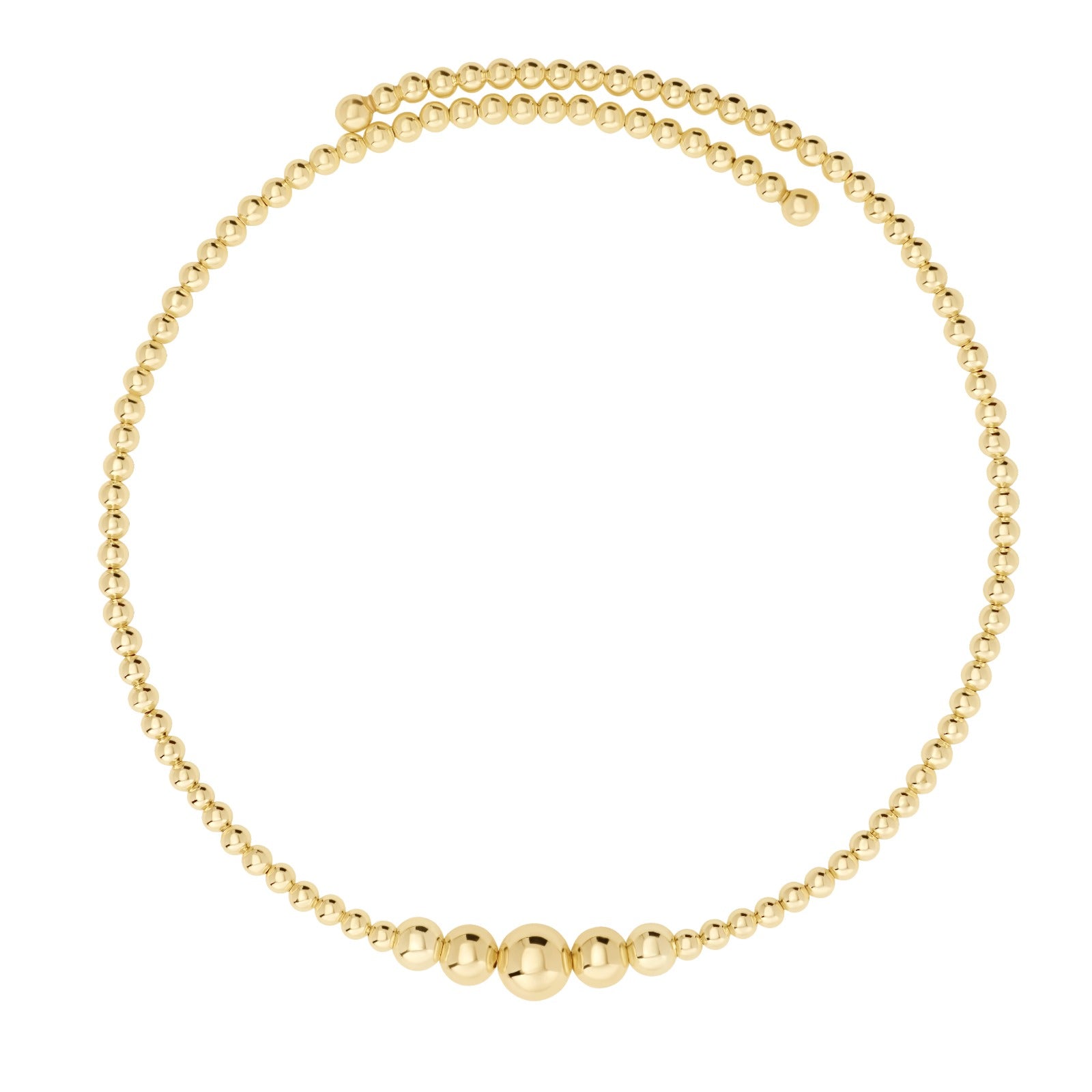 Collar Spiral Bubbly Choker