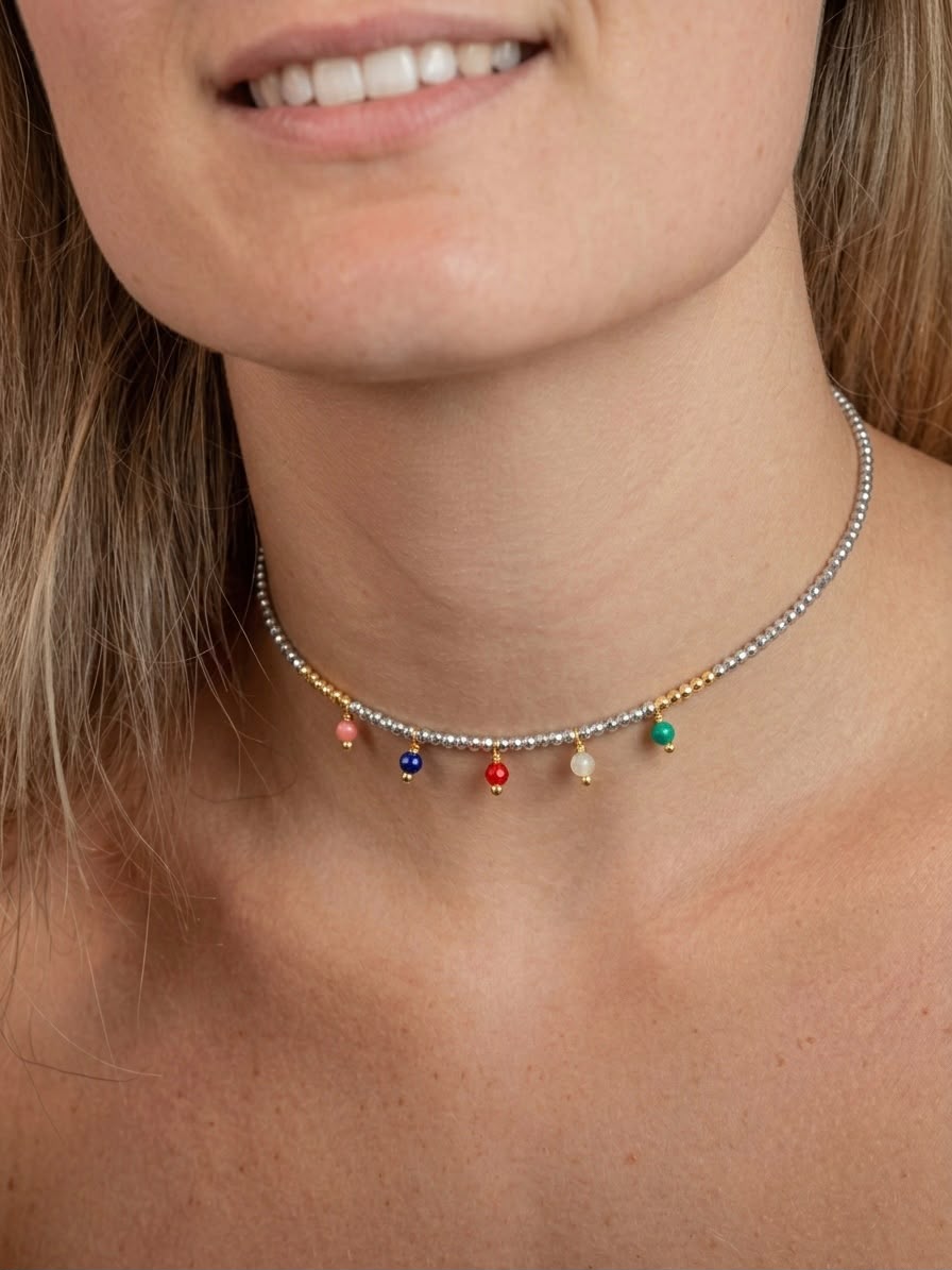 Collar Gui Choker Tourmaline & Co