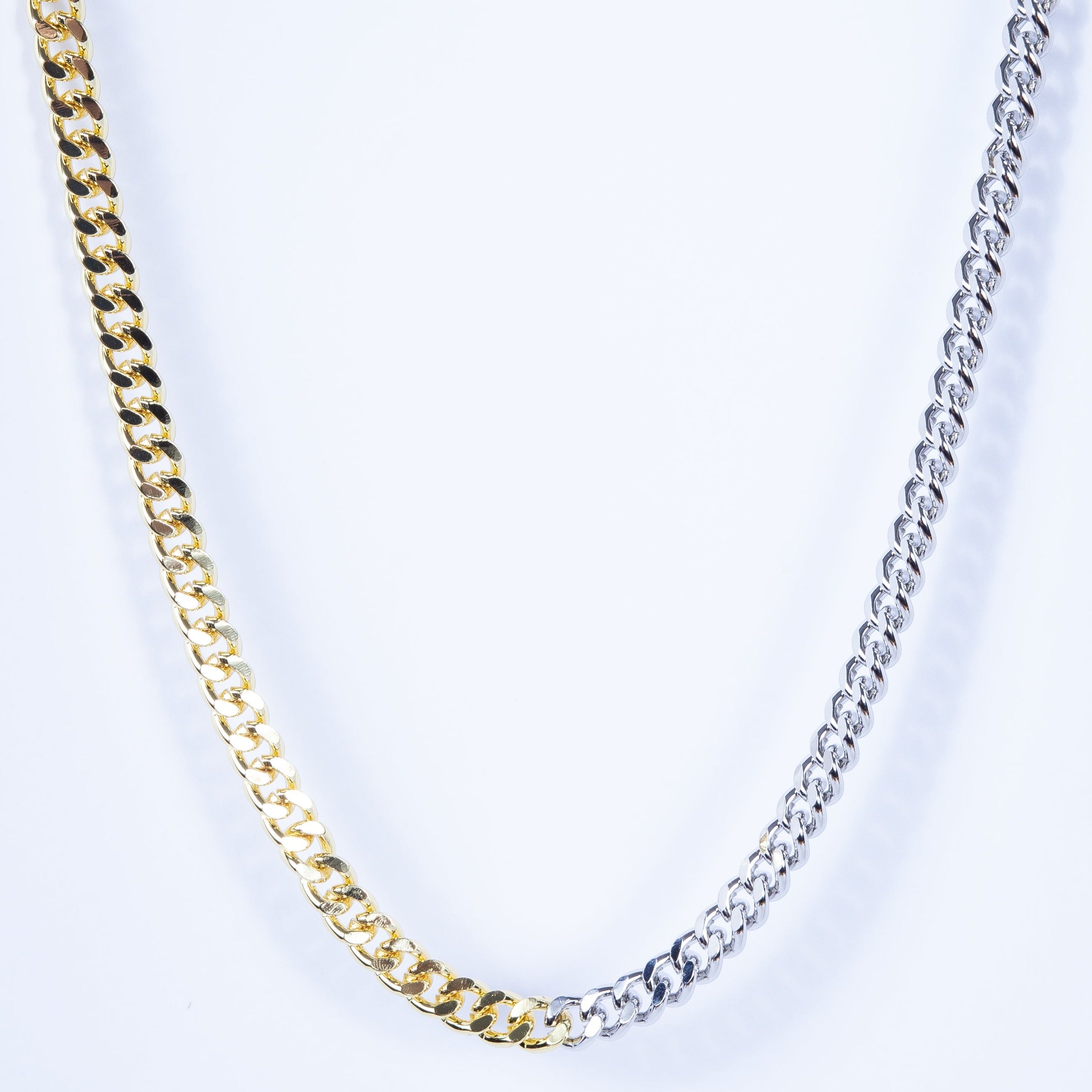 Collar Bicolor Cuban Chain Small