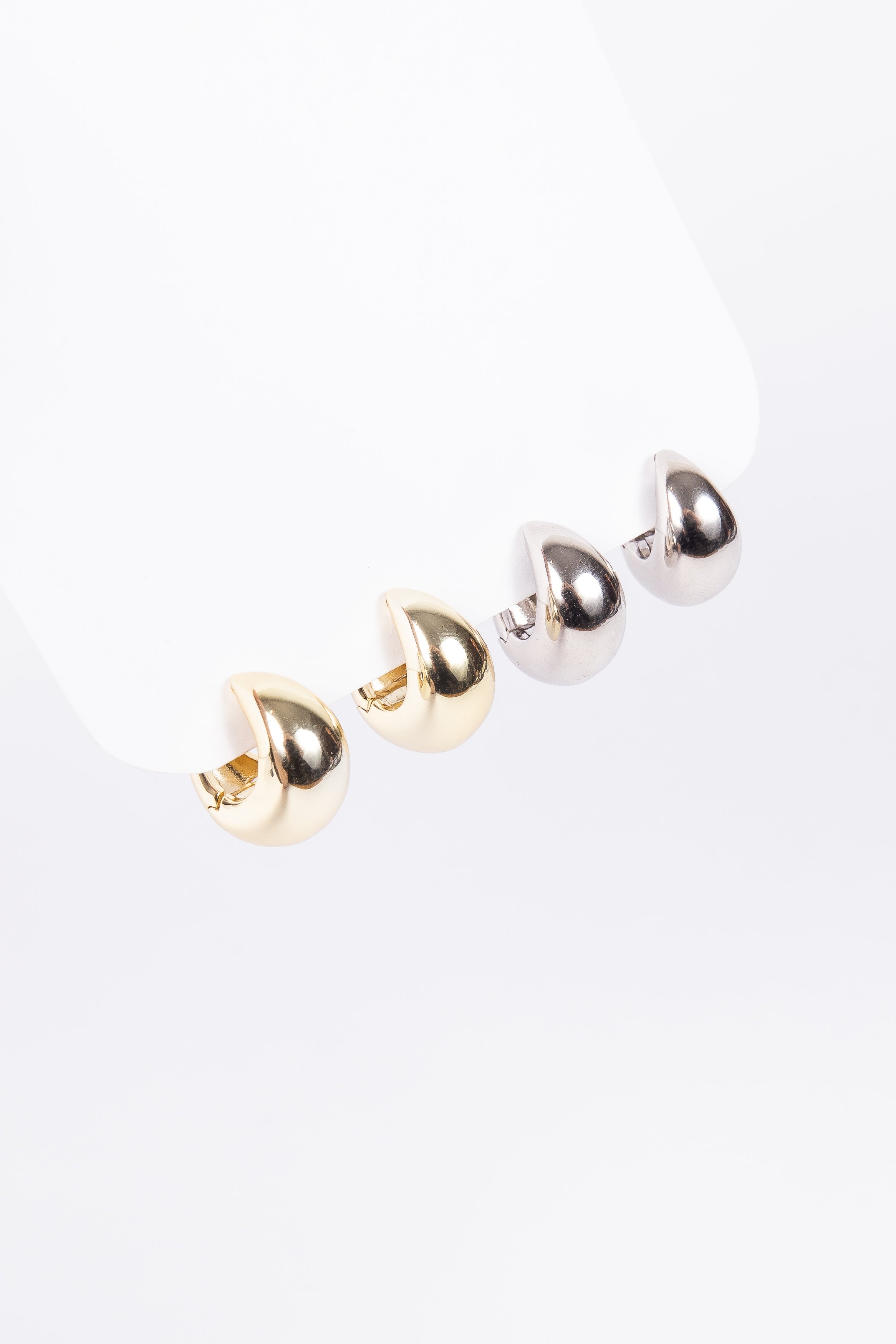 Aro Brass Chunky Moon Hoop