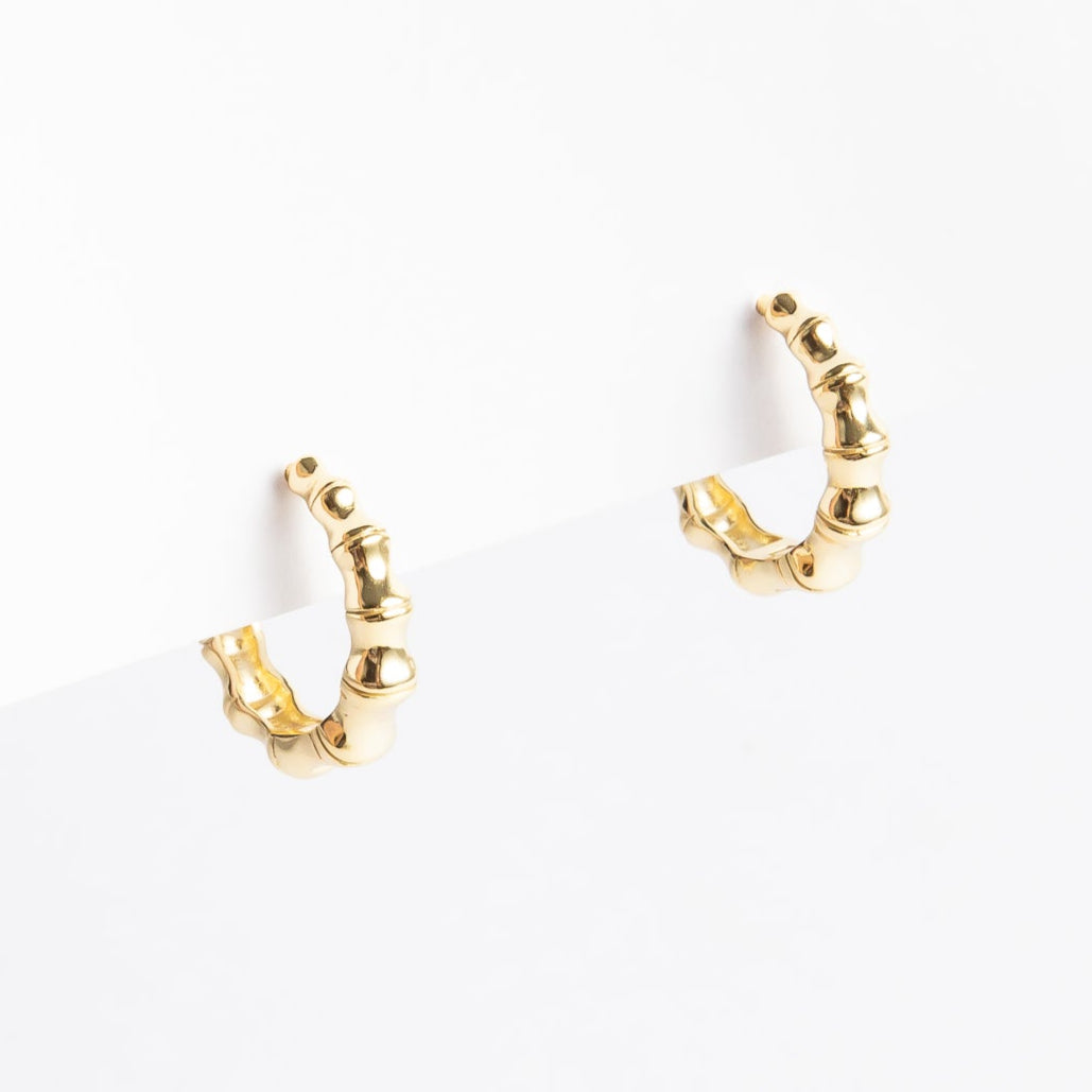 Aro Bamboo Small Hoop