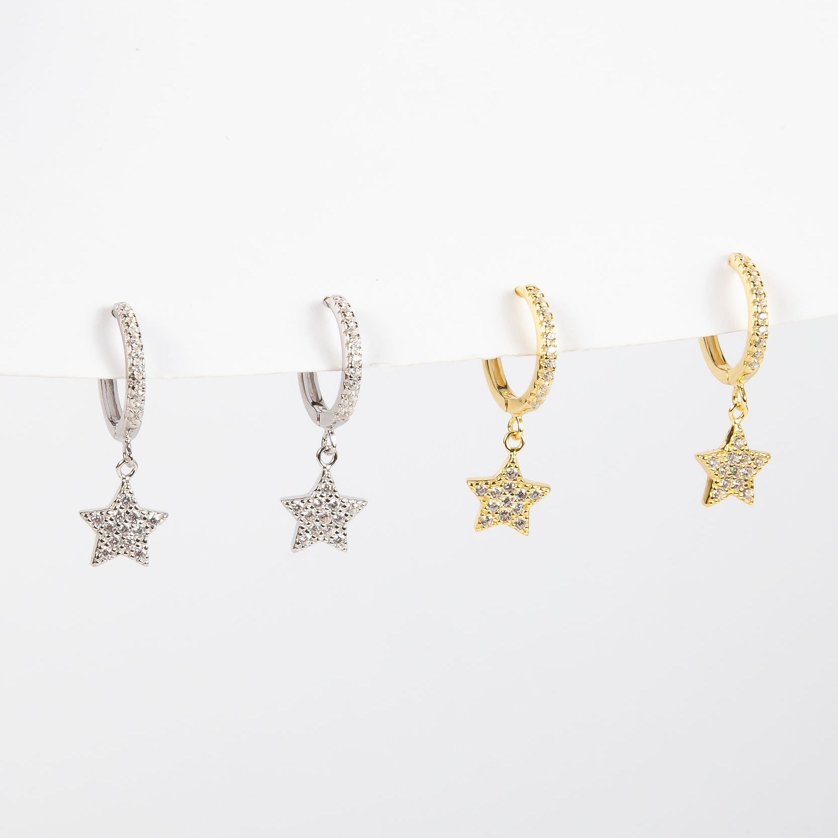 Aro Kati CZ Large Hoop