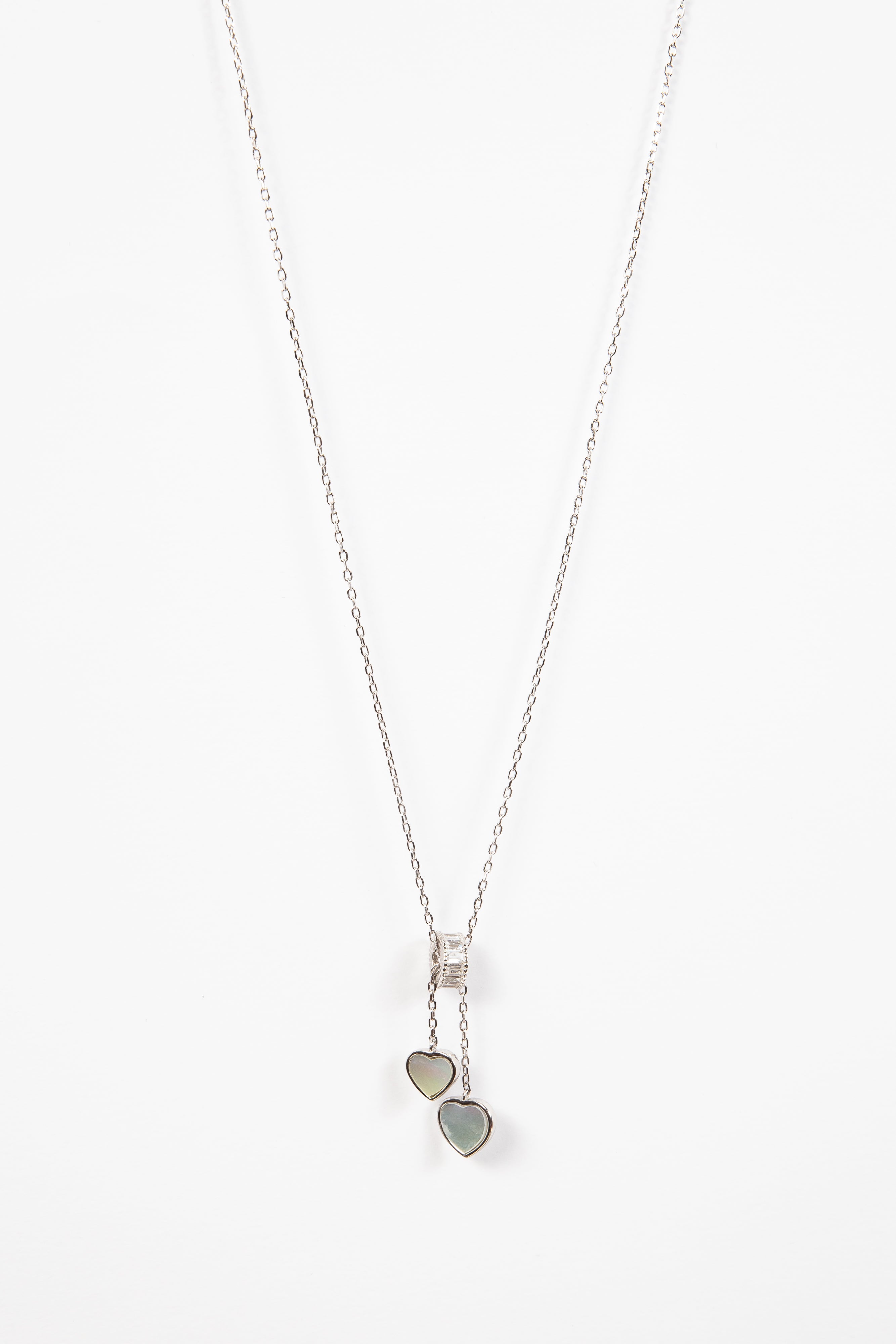 Collar Bagui Mini Wheel CZ & MOP Hearts