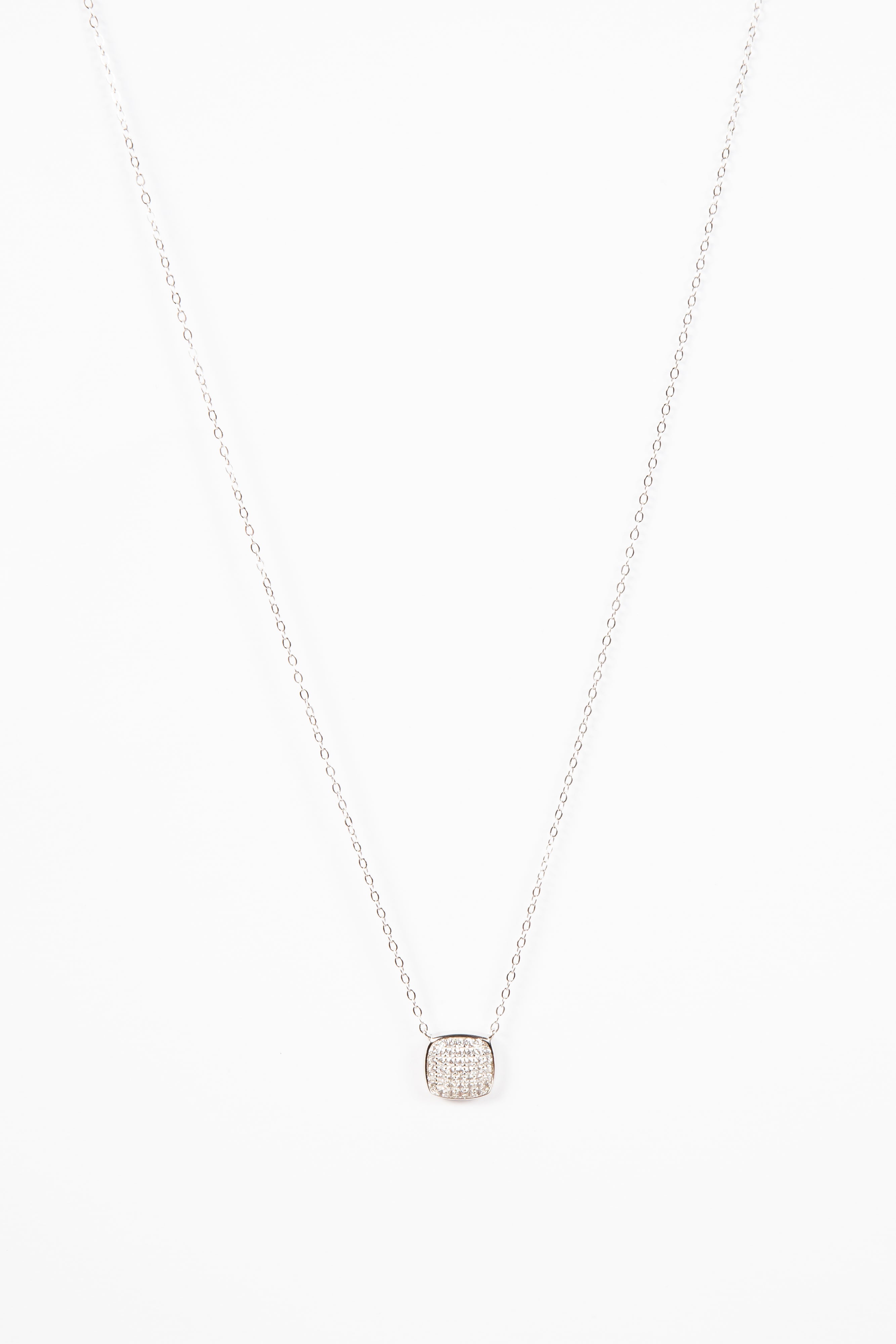 Collar Square CZ Chunky Necklace