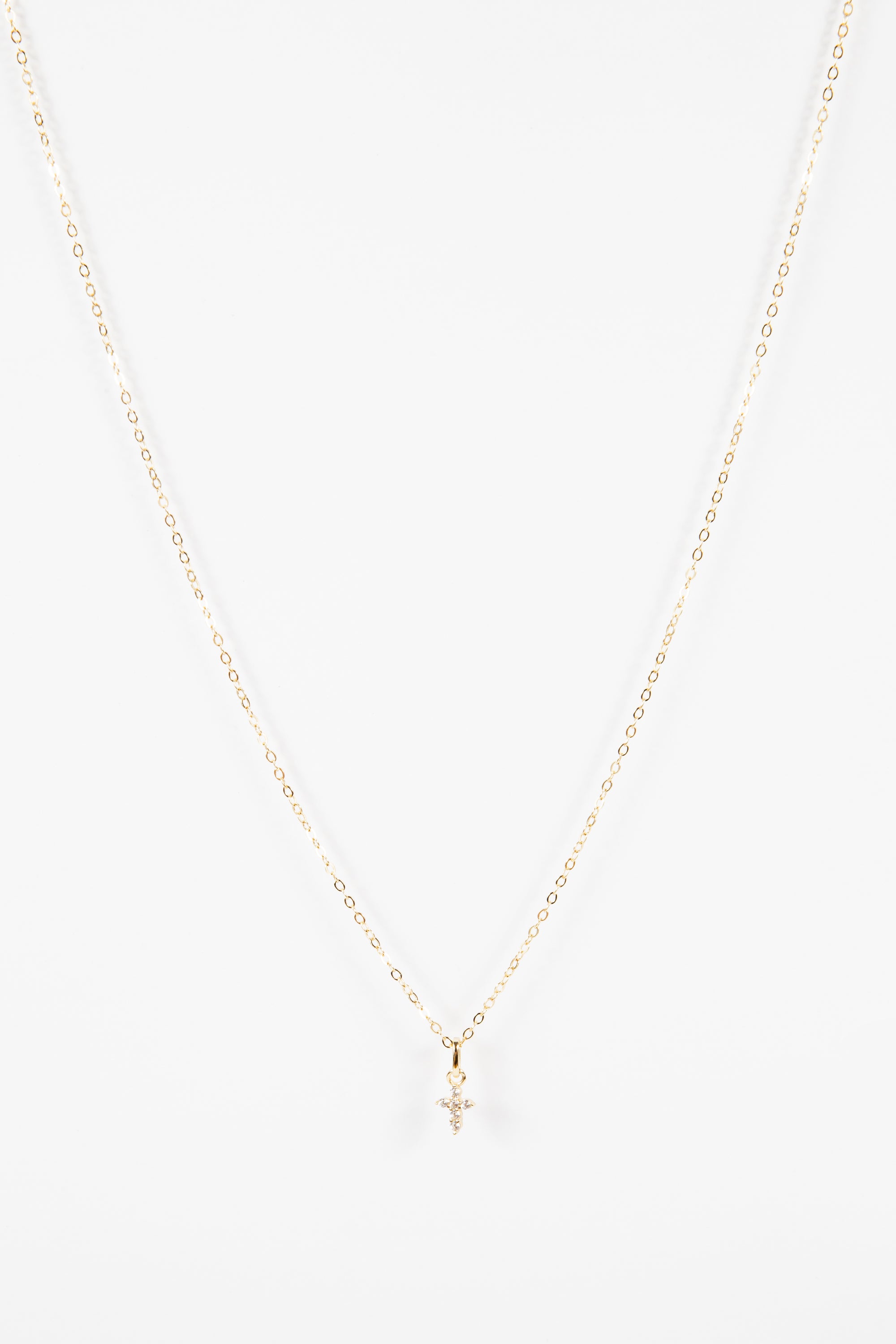 Collar Mini Baby CZ Cross Necklace