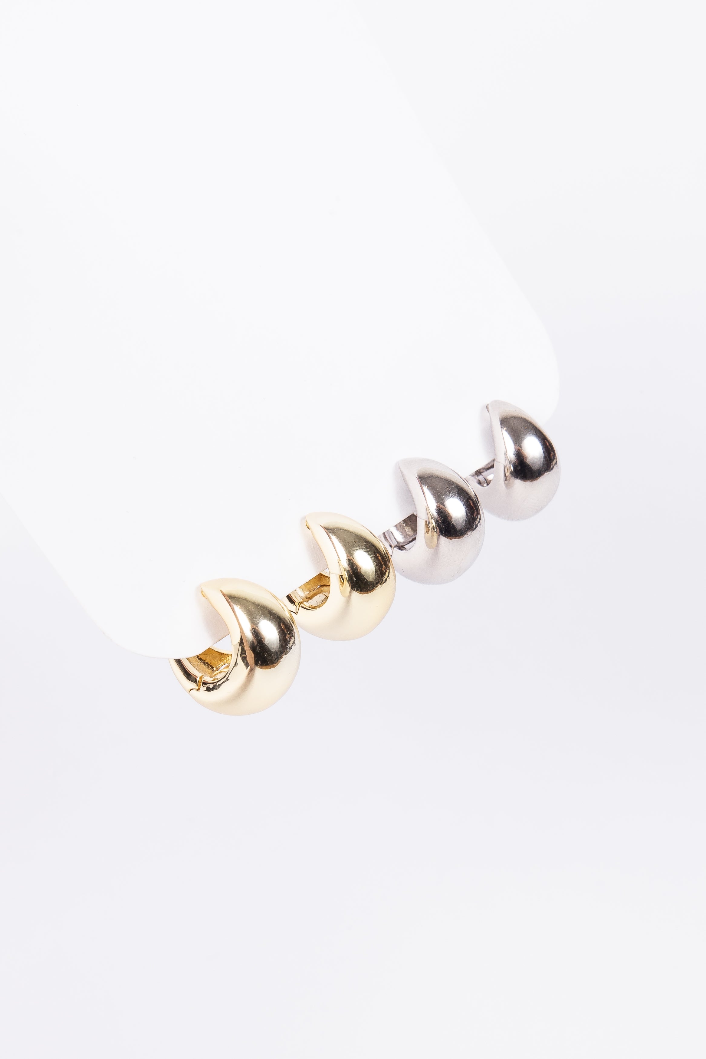 Aro Brass Chunky Moon Hoop