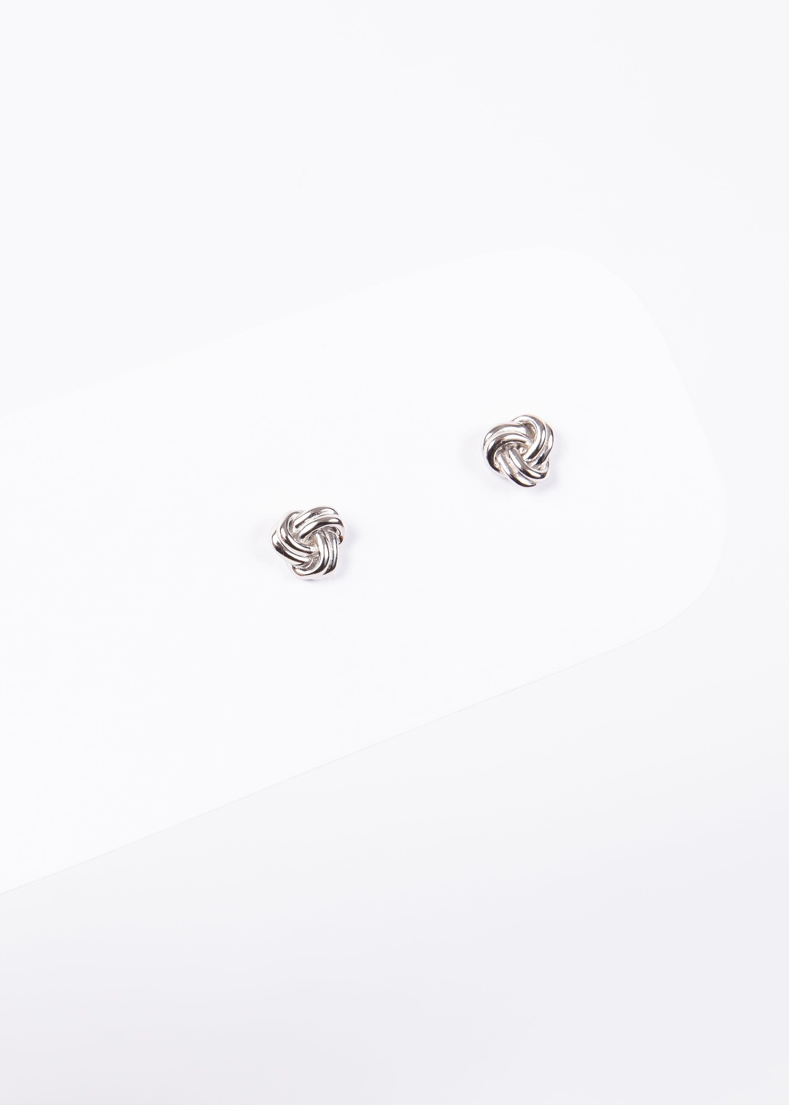 Aro Trio Knotted CZ Stud