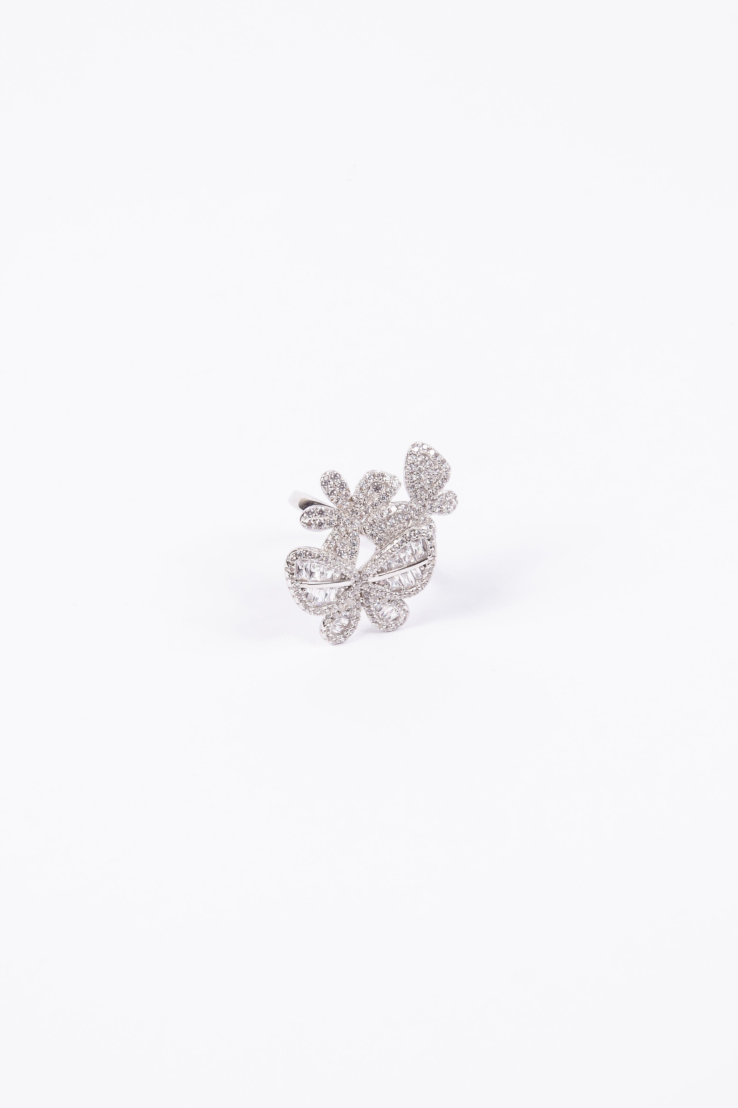 Anillo Double Butterfly Silver Gran Ring