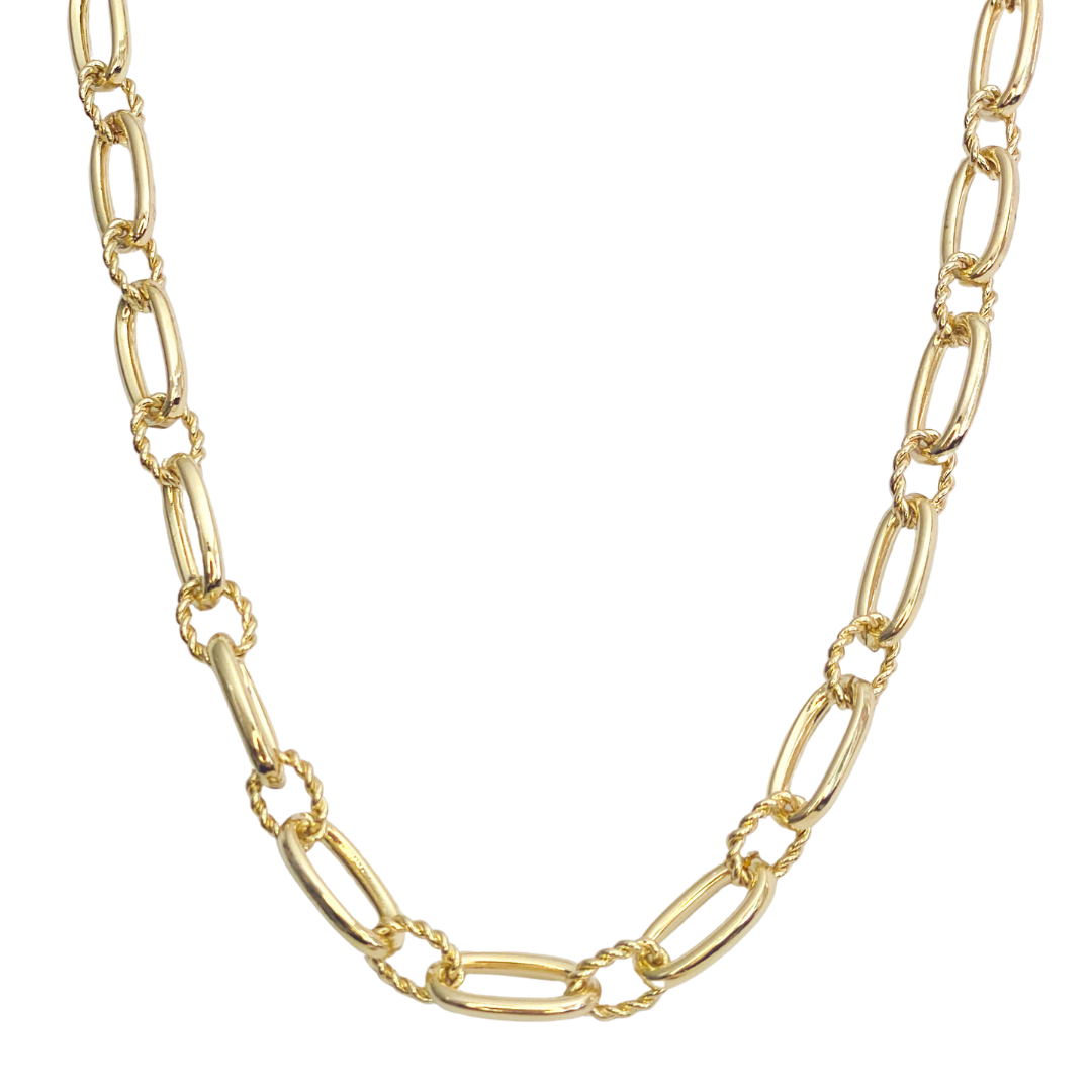 Collar Lamber Rope Necklace Gold