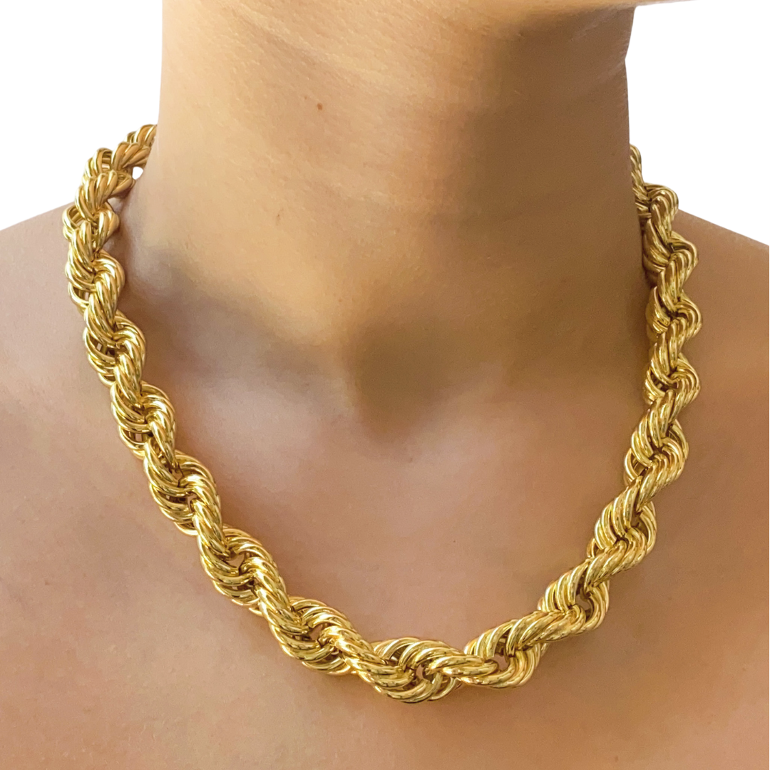 Collar Thick Rope Necklace