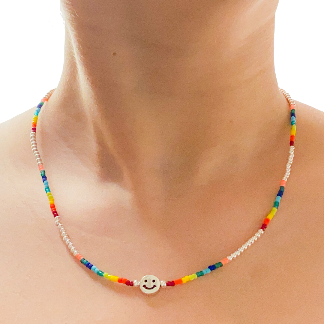 Collar Smilley Multicolor Face