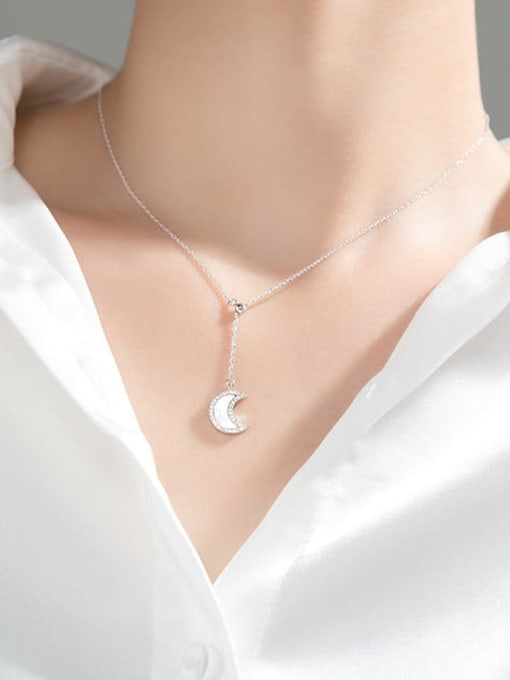 Collar Moon MOP Dangle