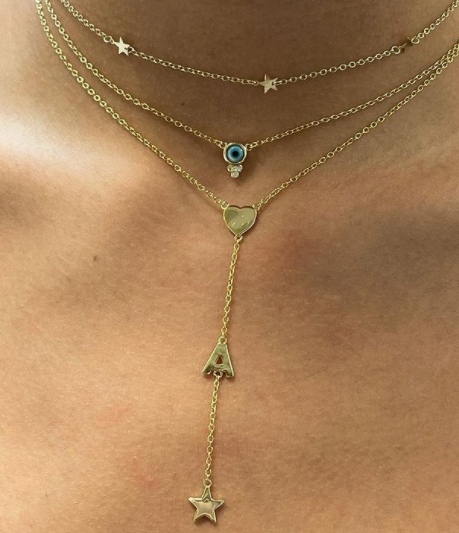 Collar Persum Letter Necklace