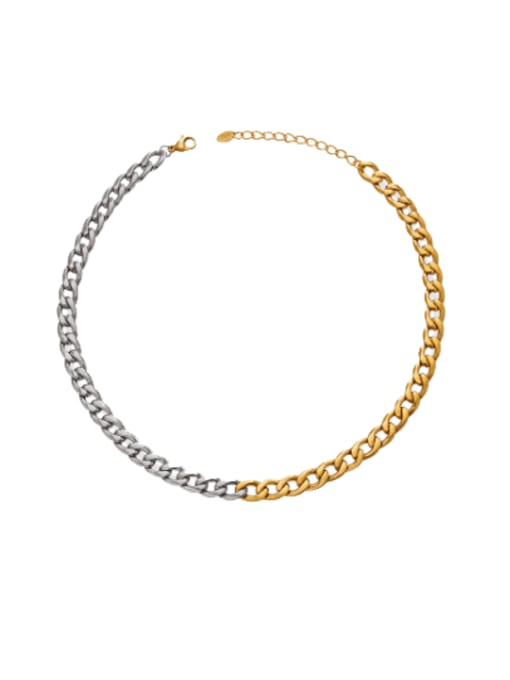 Collar BiColor Cuban Chain