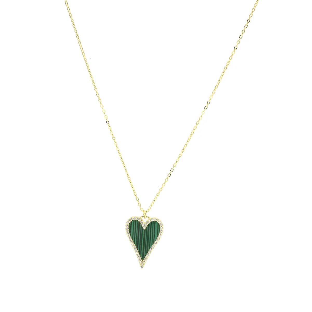 Collar Green Heart Love